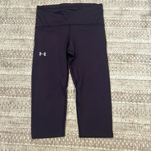 Purple Under Armor athletic capris